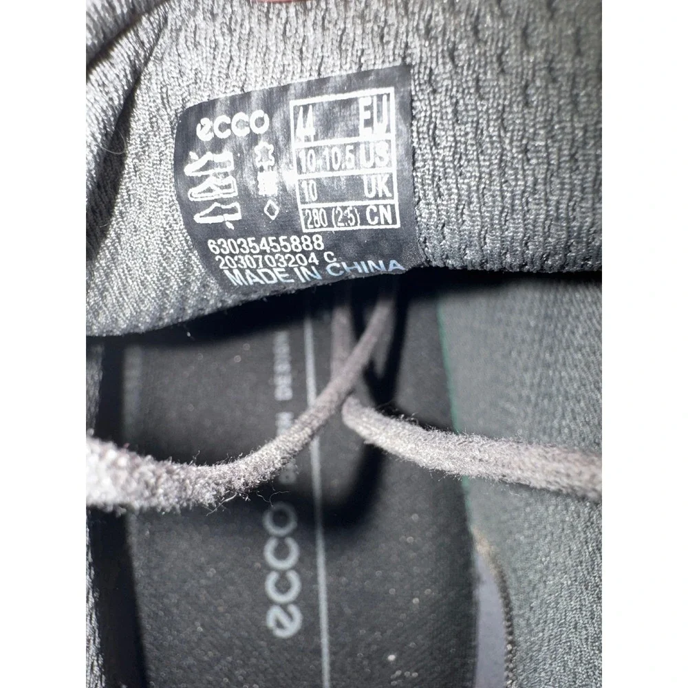 ECCO Men 630354 Grey Leather Chukka Boots Ankle Lace Up Shoes Size 44 US 10-10.5